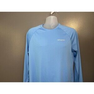 Baleaf Shirt Mens Medium Blue Long Sleeve Lightweight Quick Dry Athletic Running